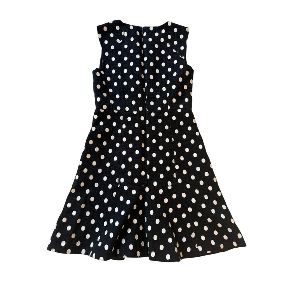 J. Crew Polka Dot Tweed Sleeveless Dress - Size 6 - Picture 4 of 4